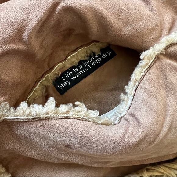 Gallery Women’s Vintage Penny Lane Fur Sherpa Lined Long Brown Maxi Coat Sz XL - Picture 15 of 16